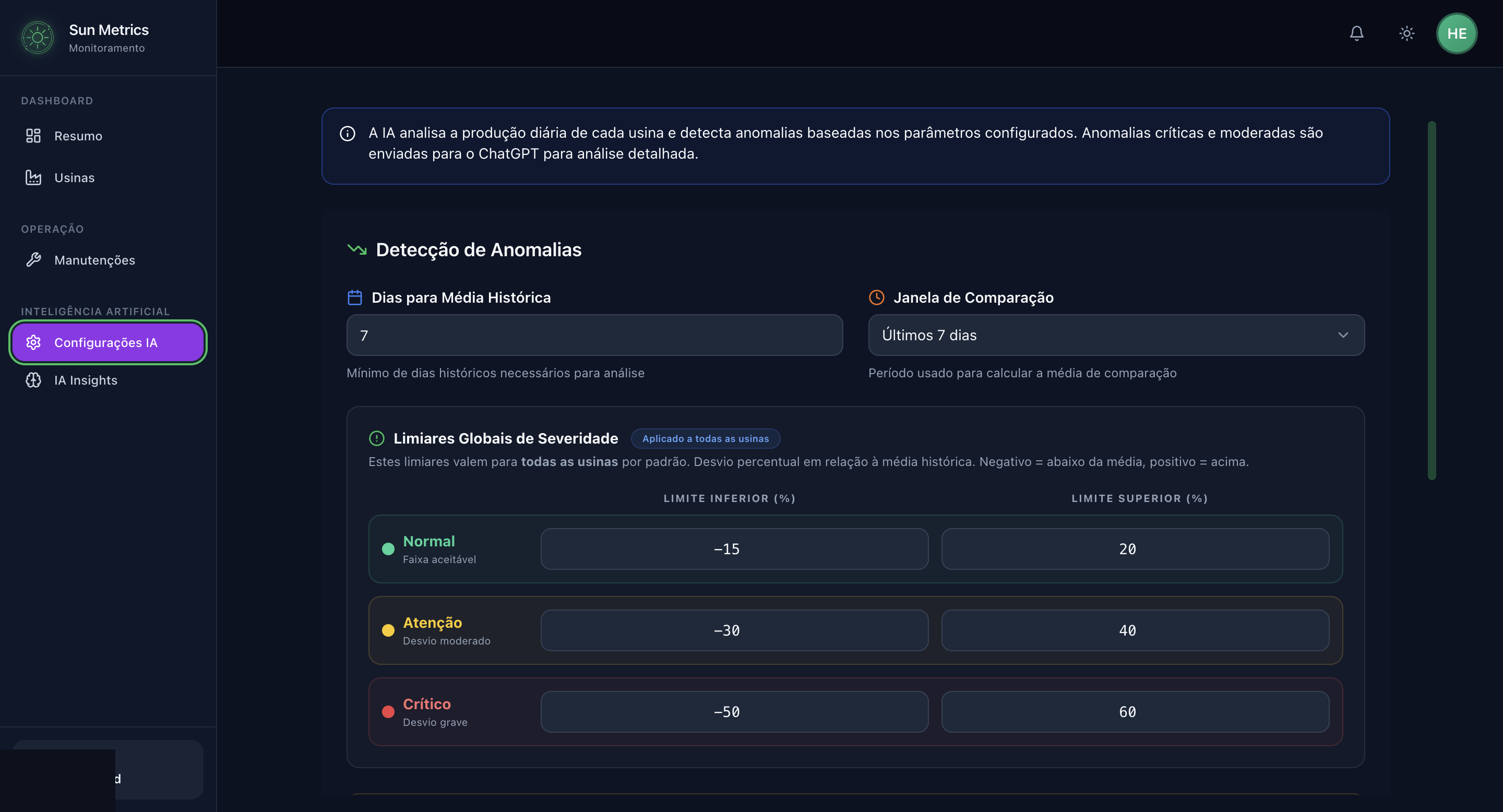Detecção de anomalias com IA